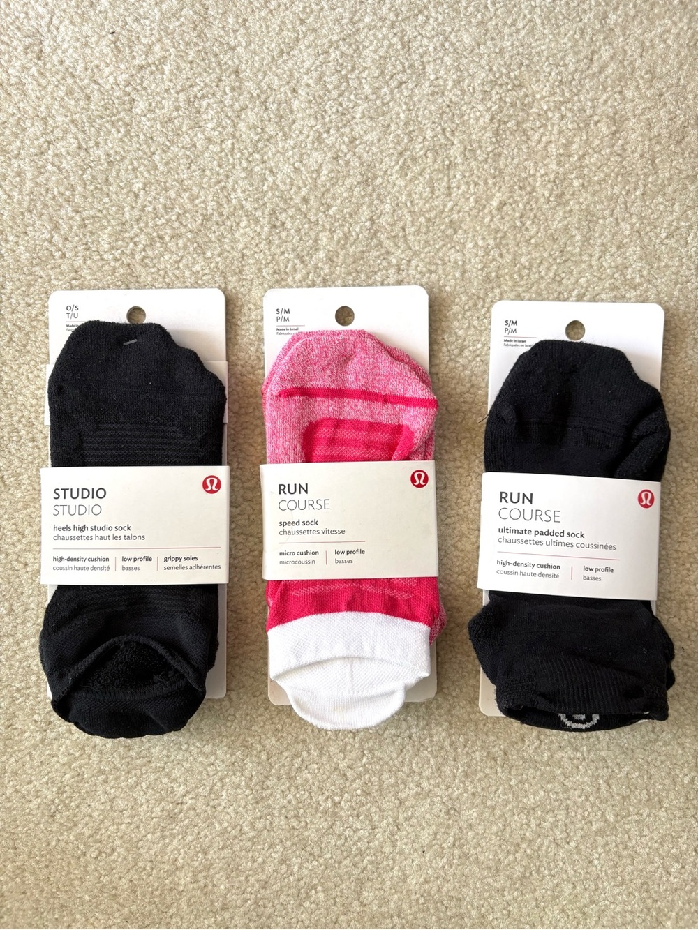 NWT‼️ 3 Pairs of Lululemon Socks🧦